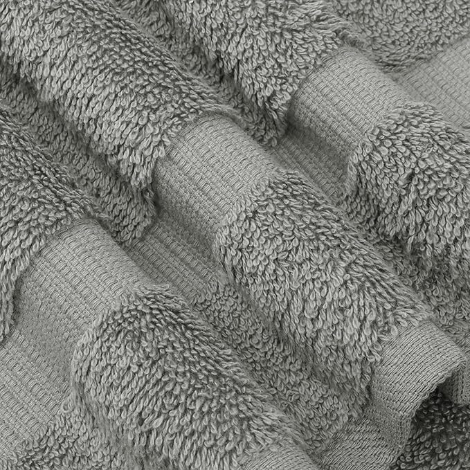 Chakir Turkish Linens Premium Cotton Absorbent Turkish Towels (Bath Towel - Set of 4, Gray)