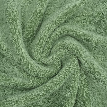 American Soft Linen Salem 100% Cotton Turkish 4 Piece Hand Towels for Bathroom, 600 GSM Soft Absorbent Quickdry Hand Face Towel Set, Sage Green