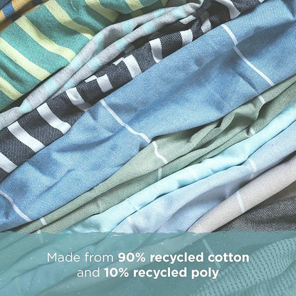 Large Turkish Beach Towel, Classic Powder Blue - Super Soft & Lightweight Quick Dry Absorbent Towels for Beach, Picnic Blanket or Bath Towel - Sand Free Organic Turkish Cotton Yarn