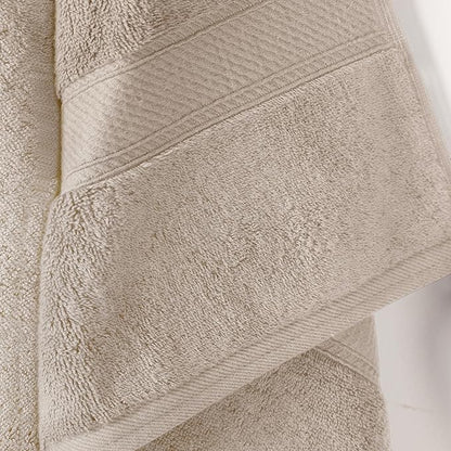 Superior Egyptian Cotton Pile Bath Towel Set of 2, Ultra Soft Luxury Towels, Thick Plush Essentials, Absorbent Heavyweight, Guest Bath, Hotel, Spa, Home Bathroom, Shower Basics, Stone