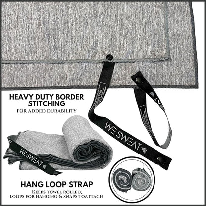 Microfiber Soft and Absorbent Gym Towels, Silver ION Odor-Free Absorbent Fiber, Fast Drying Men & Women Workout Gear for Body Sweat, Working Out, Towels, Sports Exercise Fitness Gear