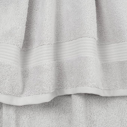 Cotton Paradise 6 Piece Towel Set 100% Cotton Soft Absorbent Turkish Towels for Bathroom 2 Bath Towels 2 Hand Towels 2 Washcloth Silver Gray Towel Set
