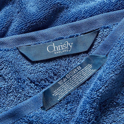 Christy Supreme Hygro 6 Piece Towel Set | Deep Sea Blue | 100% Luxury Supima Cotton | Ultra Soft | Super Absorbent | 650GSM | 2 Bath Towels 2 Hand Towels 2 Face Cloths