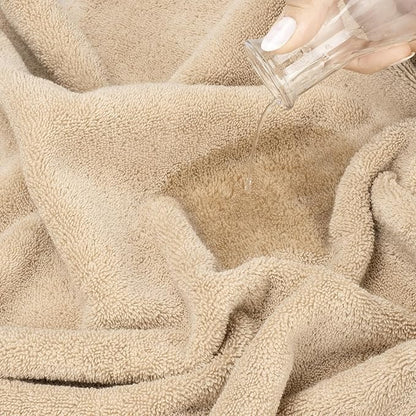 American Soft Linen Salem Washcloth Sets, 4 Piece Luxury 600 GSM 100% Cotton Washcloths for Bathroom, 13x13 inches Washrags Premium Quality Hand Face Towels, Beige