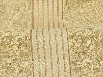 Utopia Towels 8 Piece Premium Towel Set, 2 Bath, 2 Hand, and 4 Washcloths, 100% Ring Spun Cotton, Highly Absorbent Towels for Bathroom, Sports, and Hotel, Beige