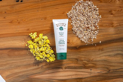 Nature's Willow Itch Relief Lotion with White Willow Bark for Soothing Skin | Natural Anti Itch Lotion Provides Relief from Bug Bites, Rash, Sunburn and More | Made with Essential Oils | 3.5oz (3)
