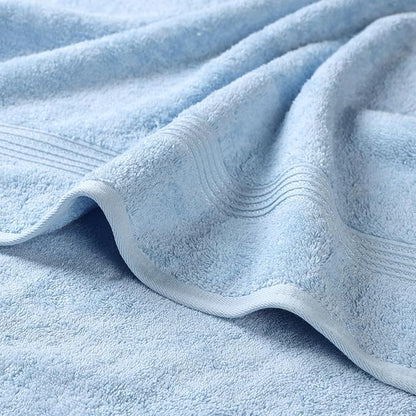 Superior Egyptian Cotton 3-Piece Towel Set, Basic Towels For Bathroom, Home Decor, Guest Bath, Shower, Apartment, Included 1 Face, 1 Hand, 1 Bath Towel, Washcloth, Quick Dry, Light Blue