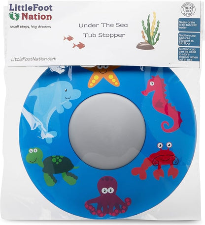 Fun Heavy Duty Bathtub Stopper for Kids, Secure Drain Cover for Bath Tubs, Sinks, and Laundries, 100% BPA Free Silicone