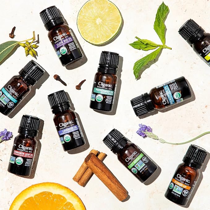 Cliganic Organic Eucalyptus Essential Oil - 100% Pure Natural for Aromatherapy Diffuser | Non-GMO Verified (Packaging May Vary)