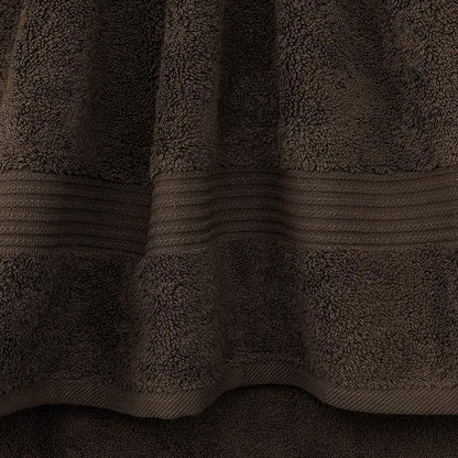 Cotton Paradise 6 Piece Towel Set, 100% Cotton Soft Absorbent Turkish Towels for Bathroom, 2 Bath Towels 2 Hand Towels 2 Washcloths, Brown Towel Set