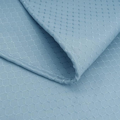 AooHome Extra Long Waffle Weave Shower Curtain, Fabric Bath Curtain with Weighted Hem, Heavy Duty, Water Repellent, 72x78 Inch, Light Blue