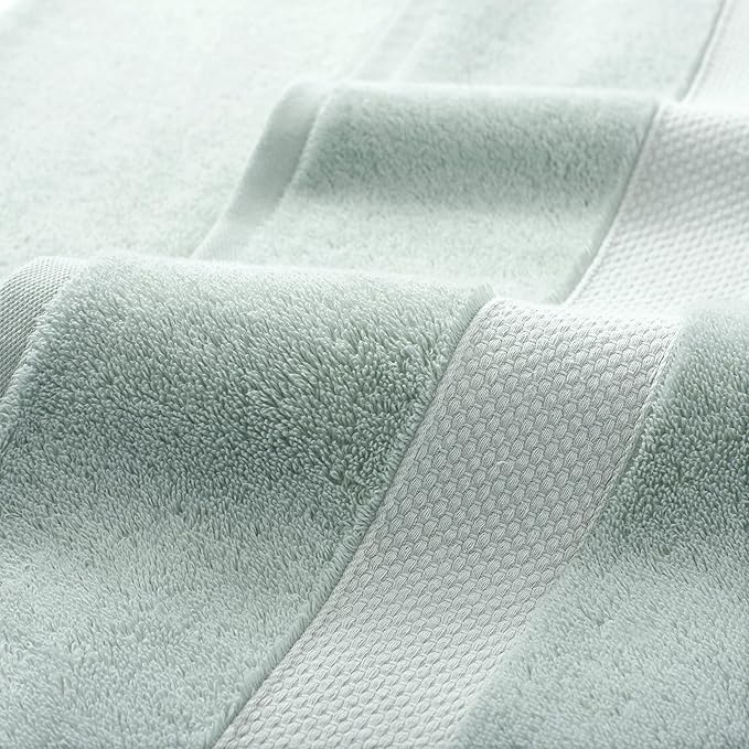 Aston & Arden Egyptian Bath Towel Set - Oversized Ultra Soft Thick & Absorbent, 100% Ringspun Egyptian Cotton Bathroom Towel for Spa, Hotel, 600 GSM, Green