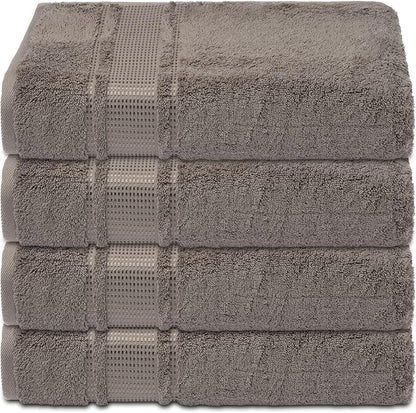 Melissa Linen - Fingertip Towels 4 Pack, 100% Turkish Cotton, Small Hand Towels for Body and Face, 12 x 18 in, Soft and Absorbent, Quick Dry, (Brown Fingertip Towels)