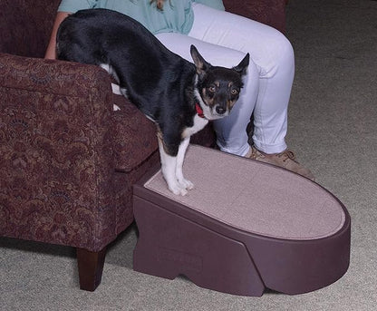 Pet Gear Stramp Stair and Ramp Combination for Dogs/Cats, Easy Step, Lightweight/Portable, Sturdy, Easy Assembly (No Tools Required) Espresso