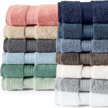 Lands' End Supima Towel Deep Sea Navy 6 Piece Towel Set