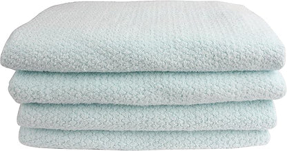 Everplush Diamond Jacquard Bath Sheet 2 Pack in Hushed Green