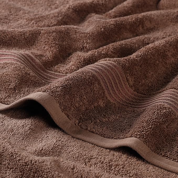 Superior Egyptian Cotton 2-Piece Bath Sheet Towel Set, Oversized Body Towels For Adults And Kids, Large Towel For Bath, Shower, Guest Bathroom, Spa, Gym, Resort, Essentials, Airbnb, Mocha