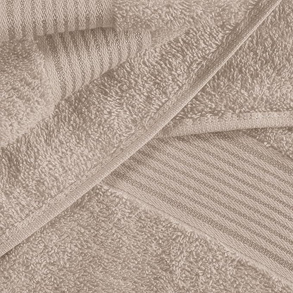 Belizzi Home Cotton 2 Pack Oversized Bath Sheet 35x70, Large Bath Sheet, Ultra Soft, Absorbent, Compact, Eco-Friendly, Recyclable, Quick Drying and Lightweight Towel - TAN
