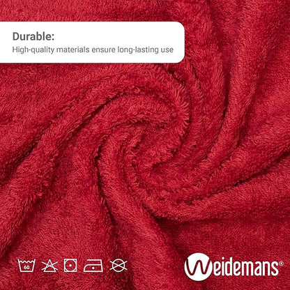 100% Cotton Washcloths Set 13” x 13” | Burgundy & Dark Grey Towels | Set of 12 Ultra Soft and Highly Absorbent Washcloths Sets for Bathroom, Gym, Hotel, Spa | Machine Washable Face Towel