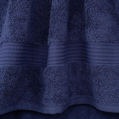 Cotton Paradise 4 Piece Turkish Bath Towels for Bathroom, 100% Cotton Extra Large Soft Plush Towels Bathroom Set, Navy Blue