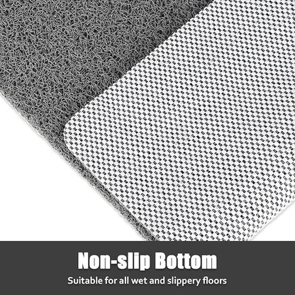 Shower Mat Non Slip - 24x24 Inch Soft Comfort Bath Mat with Drainage Holes, PVC Loofah Massage Bathmat for Shower, Tub, Bathroom, Wet Areas, Quick Drying