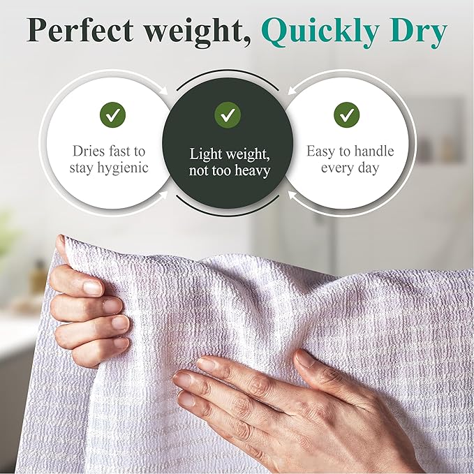 Korean Exfoliating Washcloth – Exfoliating Shower Towel Body Scrub Cloth for Deep Cleansing, Dead Skin Removal & Smooth Skin (Fresh Green – Deep Exfoliation)