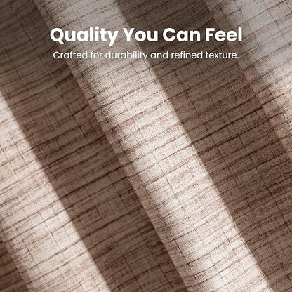 SLEEP ZONE Oatmeal Heather Shower Curtain Waterproof Curtains for Bathroom Decor Bathtub Geometric Shower Curtain 72" × 72"