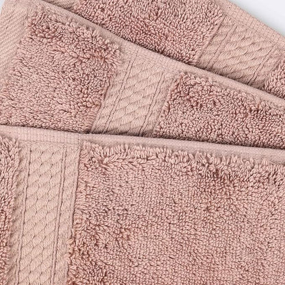 BLUENILEMILLS Madison Egyptian Cotton Towels, Towel Set for Bathroom, Shower, Hotel, Plush, 800 GSM, Highly Absorbent and Ultra-Soft Towels, Bath Essentials, 10 Piece Assorted Towel Set, Muted Mauve
