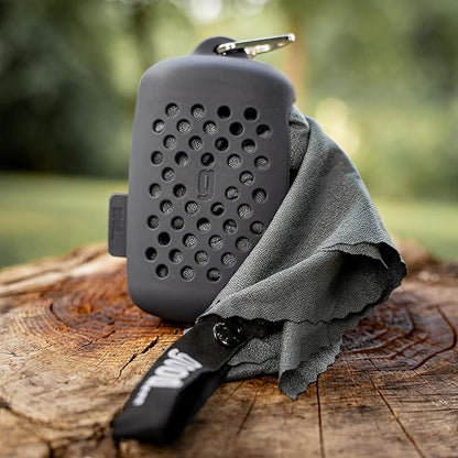 Quick Dry Towel - Super Absorbent Fast Drying Microfiber - Camping, Gym, Swimming, Yoga & Sports - Gray