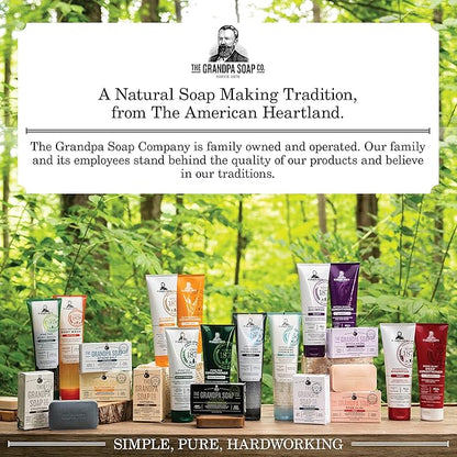 Pine Tar Bar Soap by The Grandpa Soap Company | The Original Wonder Soap | 3-in-1 Cleanser, Deodorizer & Moisturizer | 4.25 Oz. Each 3 Pack