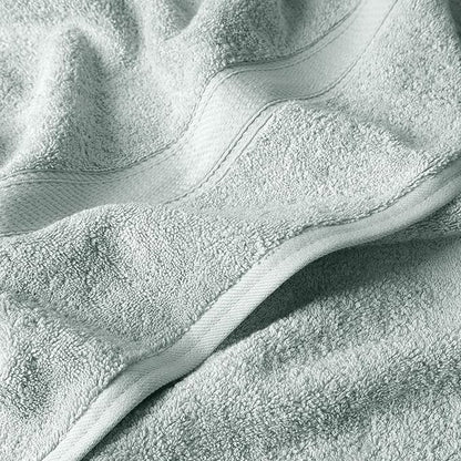 Superior Egyptian Cotton Pile 6 Piece Towel Set, Includes 2 Bath, 2 Hand, 2 Face Towels/Washcloths, Ultra Soft Luxury Towels, Thick Plush Essentials, Guest Bath, Spa, Hotel Bathroom, Sea Foam
