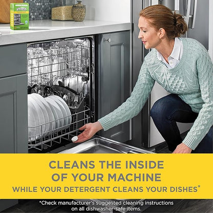 Affresh Dishwasher Cleaner, Helps Power Away Odor Causing Bacteria, Limescale, Mineral Deposits & Grime Inside Pump, Tub & Hoses, 12 Tablets, 1 Year Supply [2 Pack]