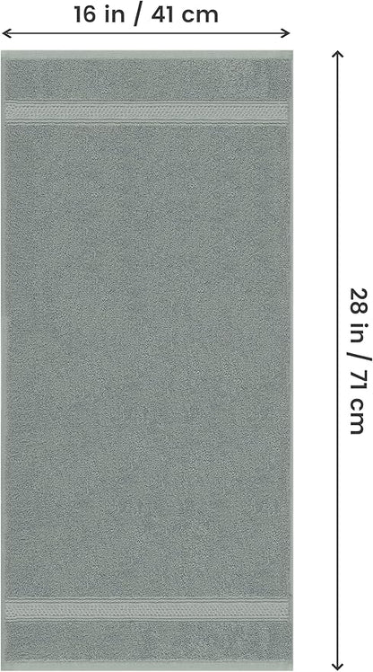 Utopia Towels 6 Pack Premium Hand Towels Set, 16 by 28 inches, 100% Ring Spun Cotton, Ultra Soft and Highly Absorbent 600GSM Towels for Bathroom, Gym, Shower, Hotel, and Spa, Cool Grey