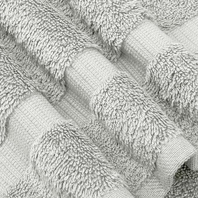 Chakir Turkish Linens Premium Cotton Absorbent Turkish Towels (Hand Towel - 4 Piece Silver)