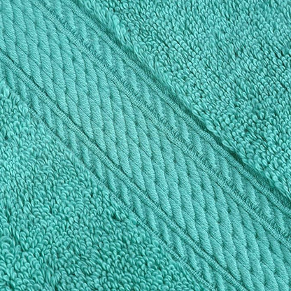 Superior Egyptian Cotton Pile 8 Piece Towel Set, Includes 2 Bath, 2 Hand, 4 Face Towels/Washcloths, Ultra Soft Luxury Towels, Thick Plush Essentials, Guest Bath, Spa, Hotel Bathroom, Turquoise