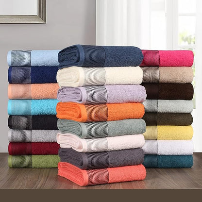 Belizzi Home 100% Cotton Ultra Soft 6 Pack Towel Set, Contains 2 Bath Towels 28x55 inchs, 2 Hand Towels 16x24 inchs & 2 Washcloths 12x12 inchs, Compact Lightweight & Highly Absorbant - Teal