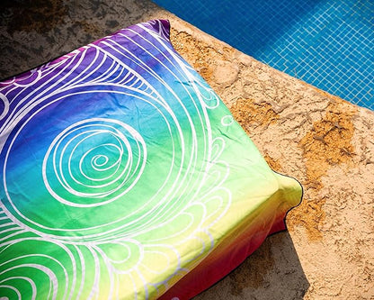 Elite Trend Microfiber Beach Towel - Extra Large 78x35 Inch Sand Free Quick Dry for Travel, Swimming, Pool, Yoga, Hiking, Camping – Lightweight Fast Drying Microfiber Towel Compact for Adults