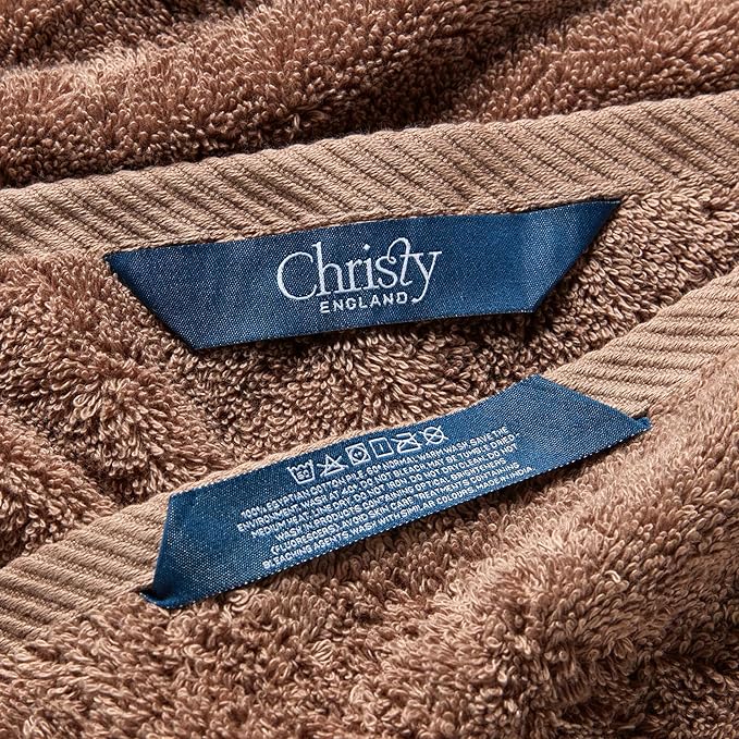 Christy Renaissance 6 Piece Towel Set | Mink Brown | 100% Egyptian Cotton | Luxuriously Soft and Super Absorbent | 675 GSM | 2 Bath Towels 2 Hand Towels 2 Face Cloths