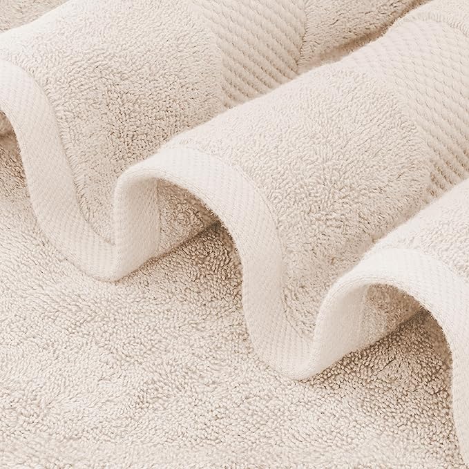 Delara 100% Organic Cotton Towels 650 GSM Plush Feather Touch Quick Dry Bath Sheet, Pack of 3 GOTS Certified, Oeko-Tex Green Certified, Organic Cotton Bath Sheet, 36"X70"