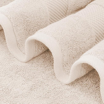 Delara 100% Organic Cotton Towels 650 GSM Plush Feather Touch Quick Dry Bath Sheet, Pack of 3 GOTS Certified, Oeko-Tex Green Certified, Organic Cotton Bath Sheet, 36"X70"