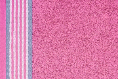 CASA COPENHAGEN He & She 2 Pieces Large Bath Sheet Set- Dusty Blue + Pink, 550 GSM, Designed in Denmark Made of Soft Egyptian Cotton for Bathroom, Kitchen & Shower