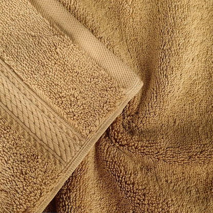 Superior Egyptian Cotton Pile 9 Piece Towel Set, Includes 3 Bath, 3 Hand, 3 Face Towels/Washcloths, Ultra Soft Luxury Towels, Thick Plush Essentials, Guest Bath, Spa, Hotel Bathroom, Toast