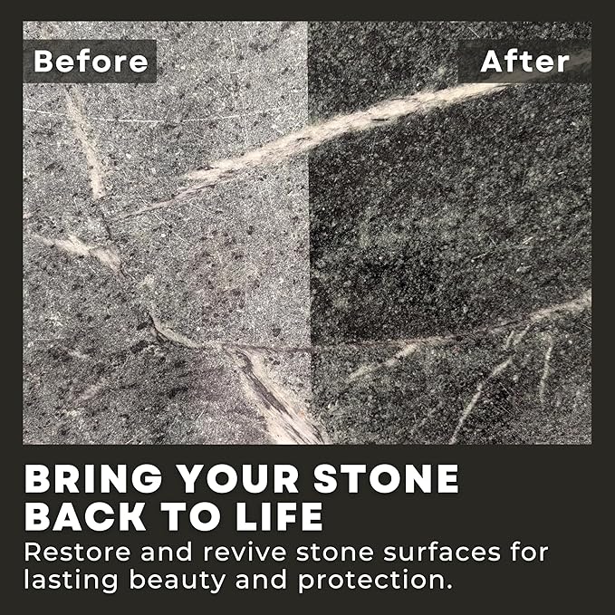 Soapstone Ultimate Care Kit - Soapstone Wax, Soap-Stone Oil, Stone Spray Cleaner, Scraper, Large Applicator, 3 Microfiber Cloths - Complete Protection for Stone Surfaces - Made in USA