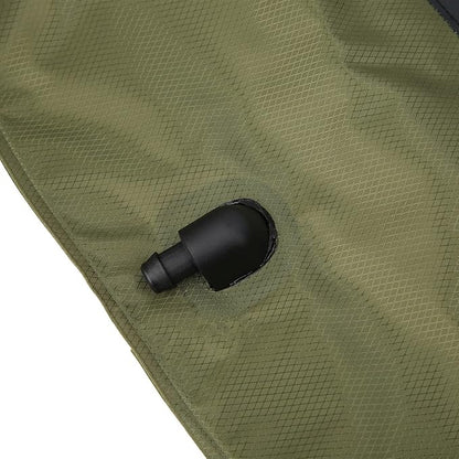 Outdoor Solar Heated Shower Bath Bag, Portable Camping Water Storage Bags with Thermometer, 20L PVC Foldable Shower Bag for Hiking Travel Beach Swimming, Includes Hose Nozzle and M