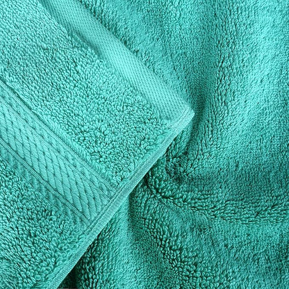 Superior Egyptian Cotton Pile 8 Piece Towel Set, Includes 2 Bath, 2 Hand, 4 Face Towels/Washcloths, Ultra Soft Luxury Towels, Thick Plush Essentials, Guest Bath, Spa, Hotel Bathroom, Turquoise