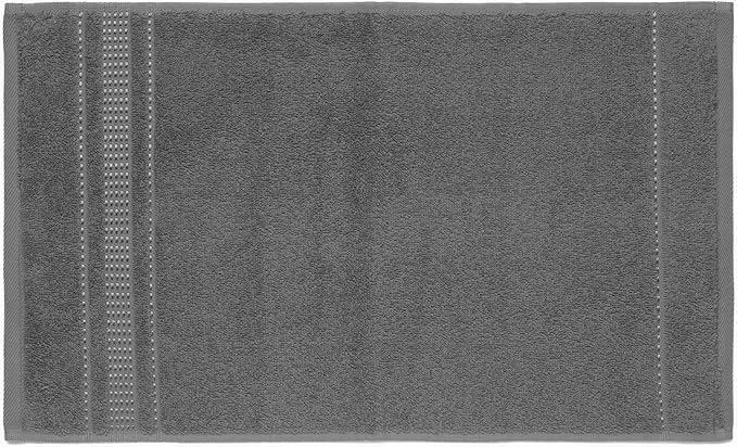 Melissa Linen, 2 Piece Dark Gray Bath Towel Set, 100% Turkish Cotton Bath Towels for Bathroom, Absorbent, Quick Dry, Durable and Soft Shower Towel, 28 in x 55 in, Spa and Hotel Quality