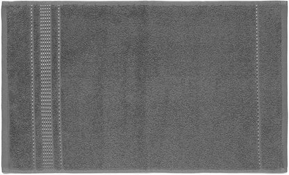 Melissa Linen, Bath Towel Set of 8, 2X Bath Towel, 2X Hand Towel, 4X Fingertip Towels, 100% Turkish Cotton Towels and Kitchen, Absorbent, Quick Dry, Durable and Soft Shower Towel, Dark Grey