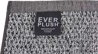 Everplush Diamond Jacquard Bath Sheet 2 Pack in Grey