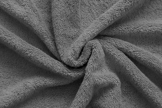 American Veteran Towel, Hand Towels for Bathroom Set of 4, 100% Cotton Turkish Hand Towel Sets, Soft Hand Face Towels, Dark Gray Hand Towels