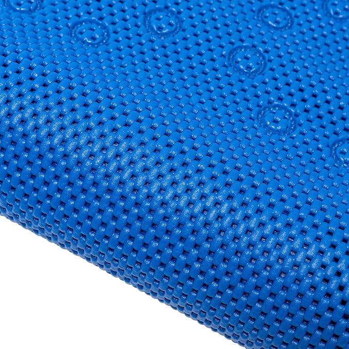 Double Layer Foam Non Slip Bathtub Mat 37x17in, More Comfortable and Thicker Tub Mat Than Ordinary Foam Shower Mat, Bath Mat for Tub with Suction for Comfort and Safety (Royal Blue, 36'' x 17'')